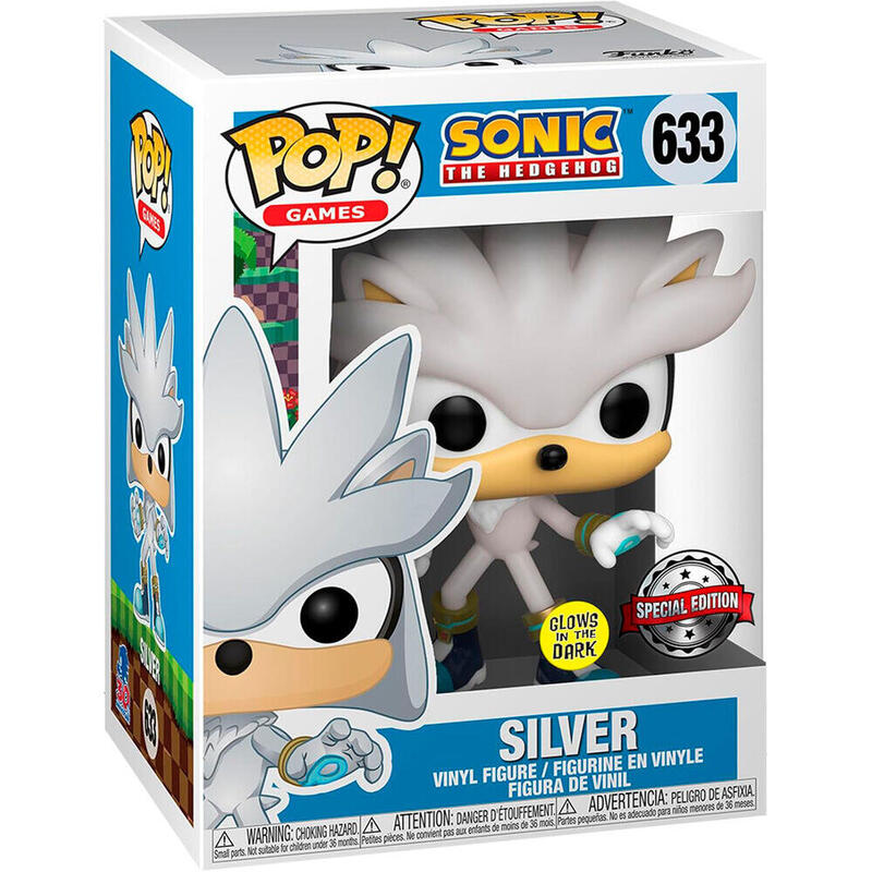 Figura pop! sonic the hedgehog silver exclusive