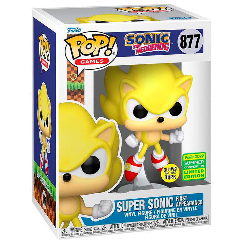 Figura pop sonic the hedgehog super sonic exclusive