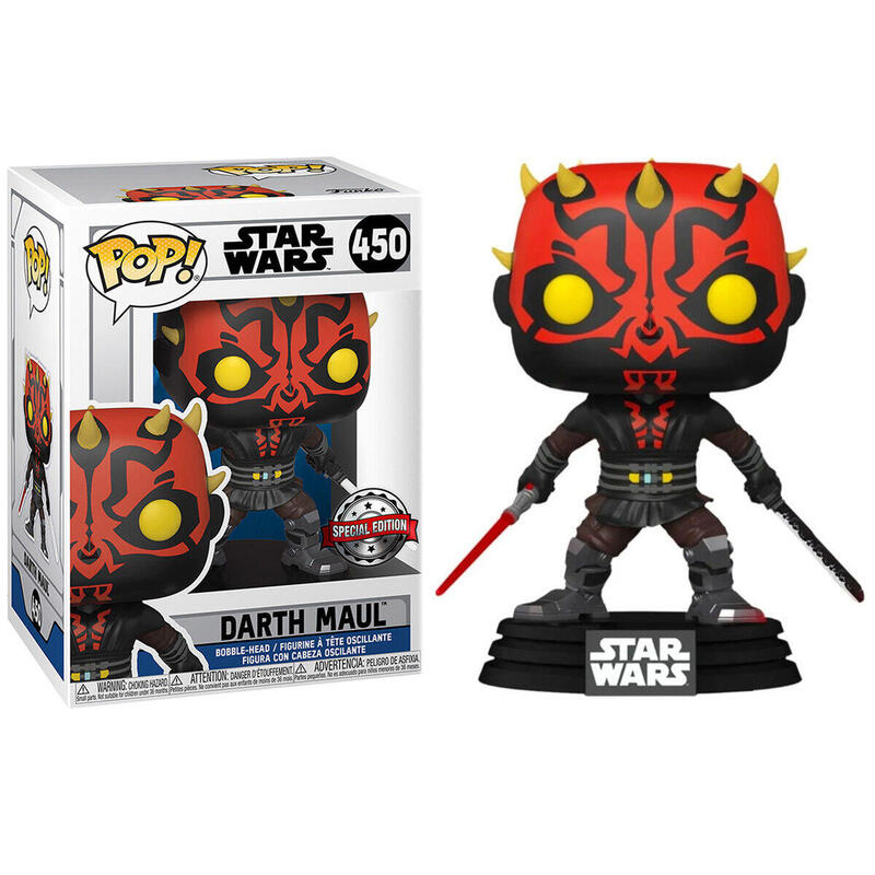 Figura pop star wars darth maul with saber exclusive