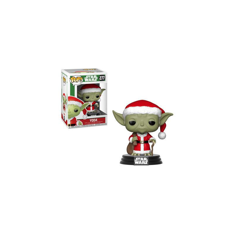 Figura pop star wars holiday santa yoda