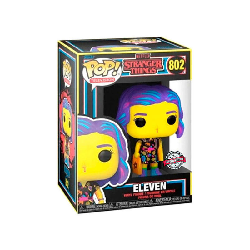 Figura pop stranger things eleven in mall outfit black light exclusive