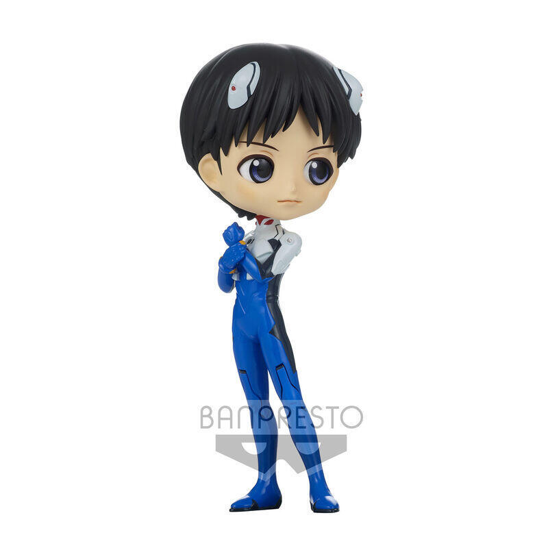 Figura shinji ikari plugsuit style new theatrical edition evangelion q posket ver.a 14cm