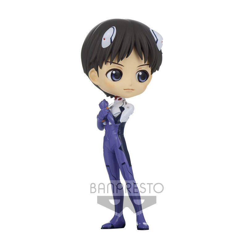 Figura shinji ikari plugsuit style new theatrical edition evangelion q posket ver.b 14cm