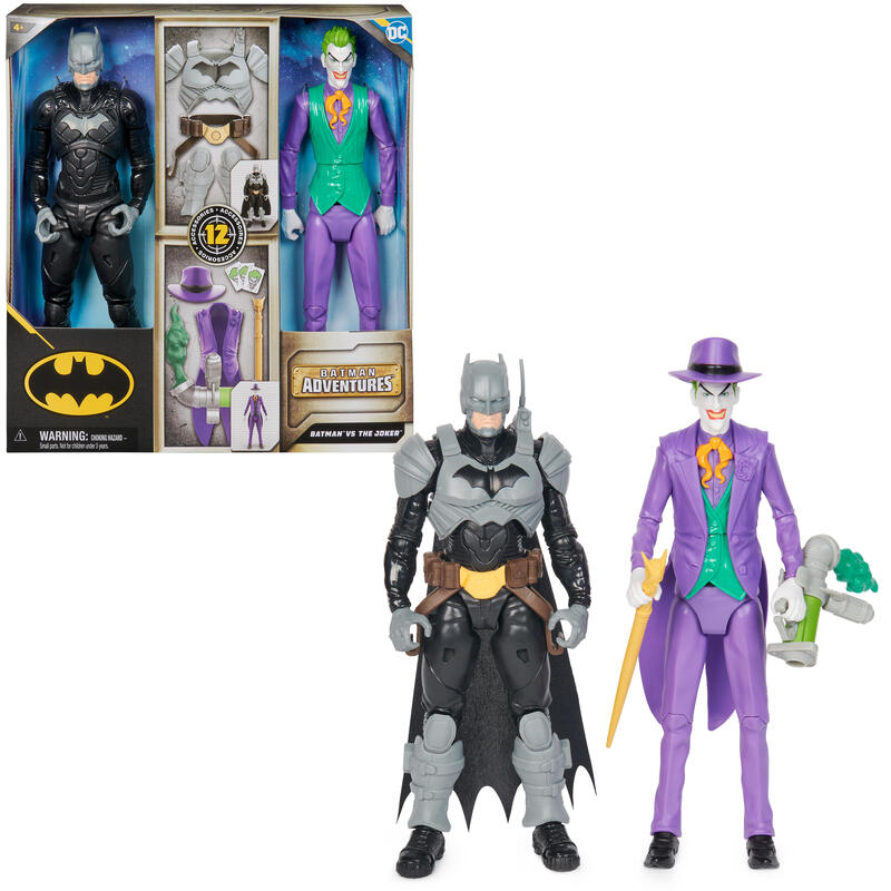 Figura spin master batman adventures – batman vs the joker  6067958