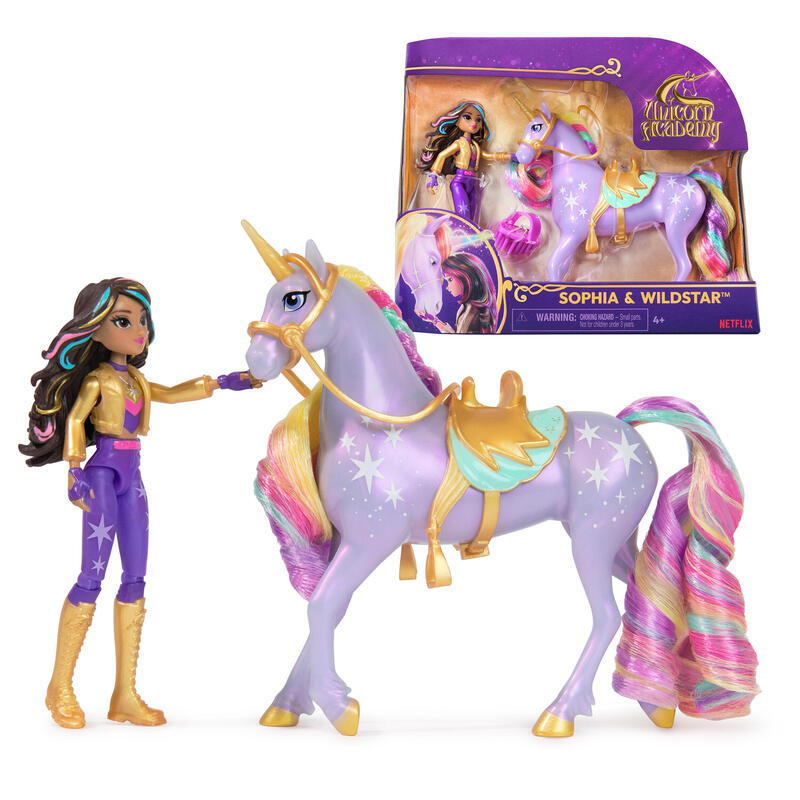 Figura  spin master unicorn academy – set sophia y unicorn wildstar 6066838