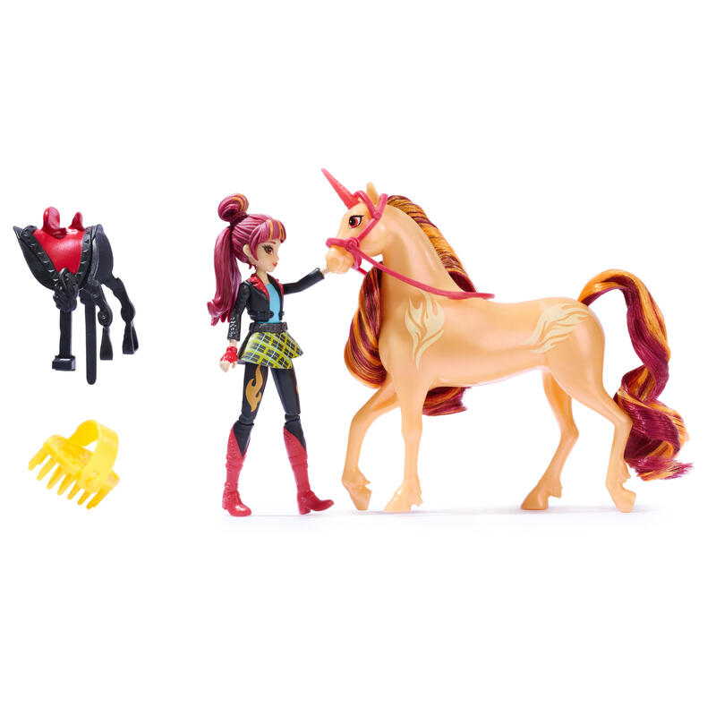 Figura  spin master unicorn academy – valentina y unicorn cinder set 6066850
