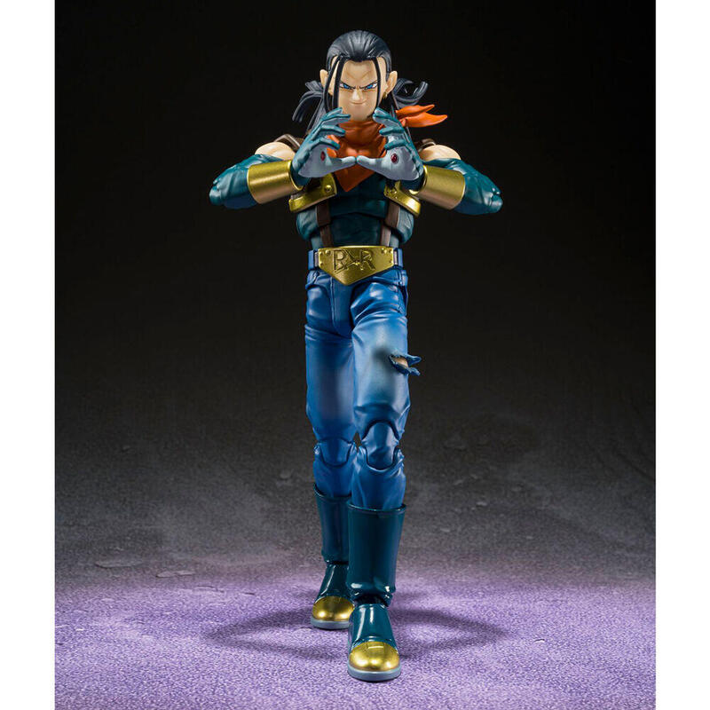Figura super android 17 fig. 15 cm dragon ball gt sh figuarts collectors shop