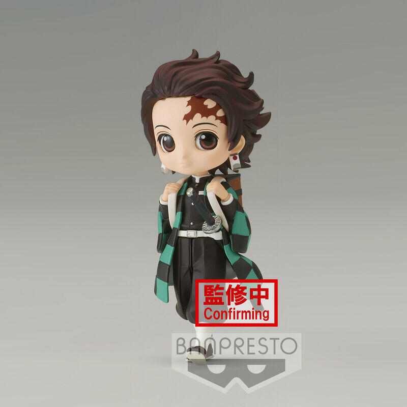 Figura tanjiro kamado demon slayer kimetsu no yaiba q posket petit 7cm