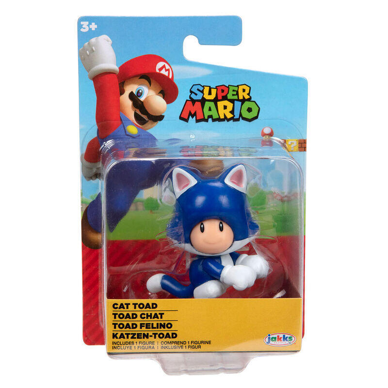 Figura toad felino super mario nintendo 6,5cm
