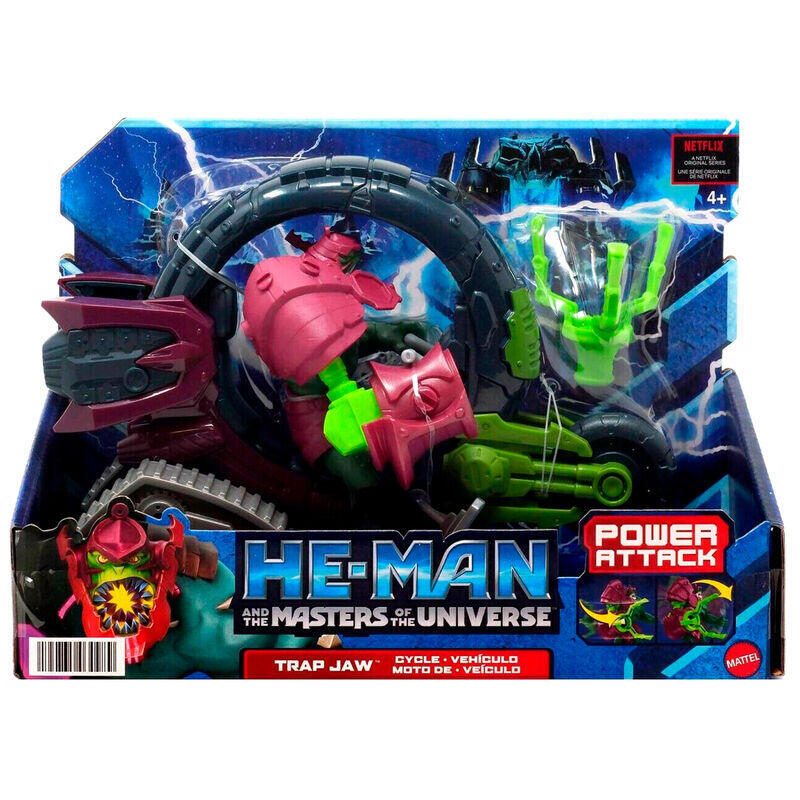Figura trap jaw + moto masters of the universe 14cm