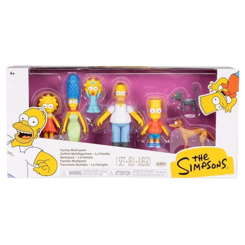 Figuras blister 7 famila los simpsons 6cm