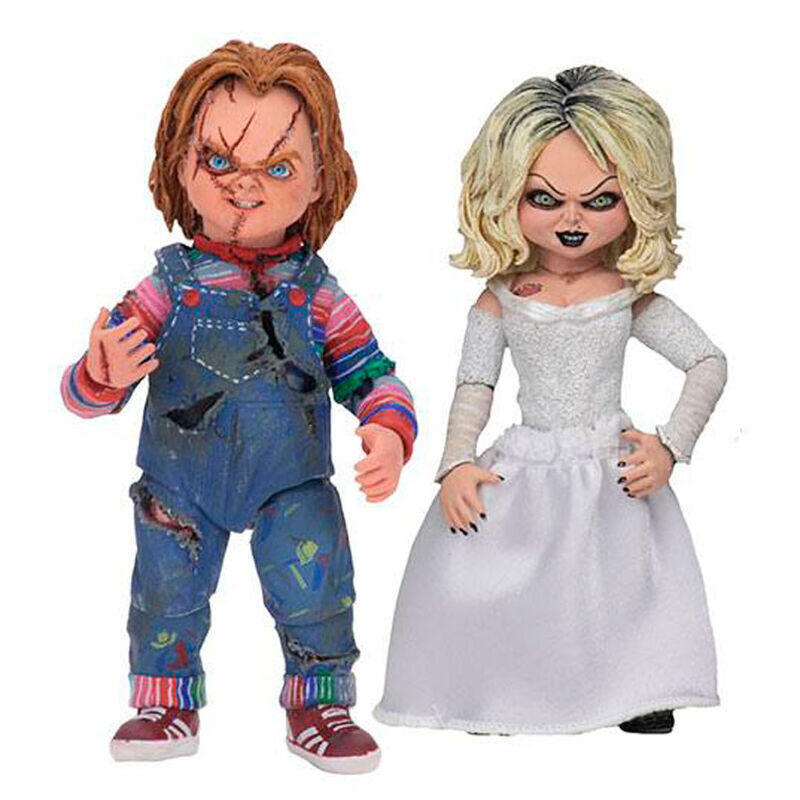 Figuras chucky & tiffany la novia de chucky 10cm