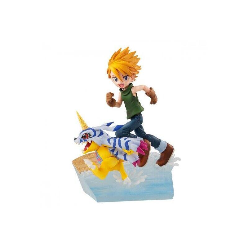 Figuras yamato ishida + gabumon g.e.m. series digimon adventure 11cm