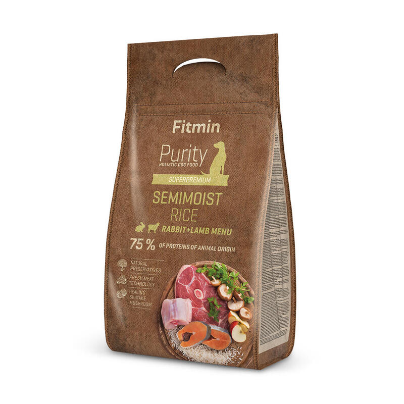 Fitmin purity rice semimoist rabbit&lamb 0.8kg 4 kg adult rabbit  rice