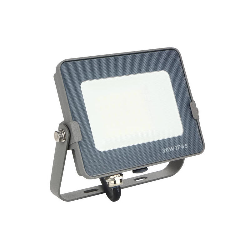 Foco proyector led silver electronics forge ips 65 30w –  5700k luz fria –  2400lm color gris