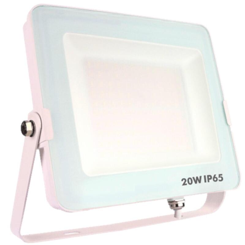Foco proyector led silver electronics forge + proyector ip65 20w 5700k blanco