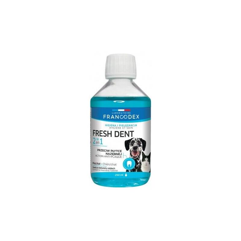 Francodex fresh dent – higiene bucal para perros y gatos 250 ml