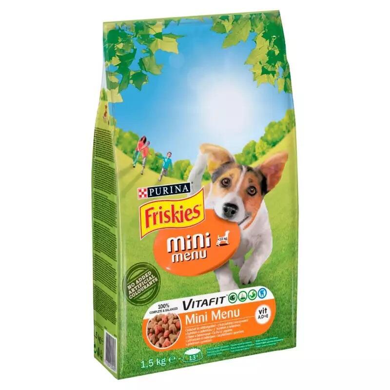Friskies mini menÚ pollo, verduras 1 5kg