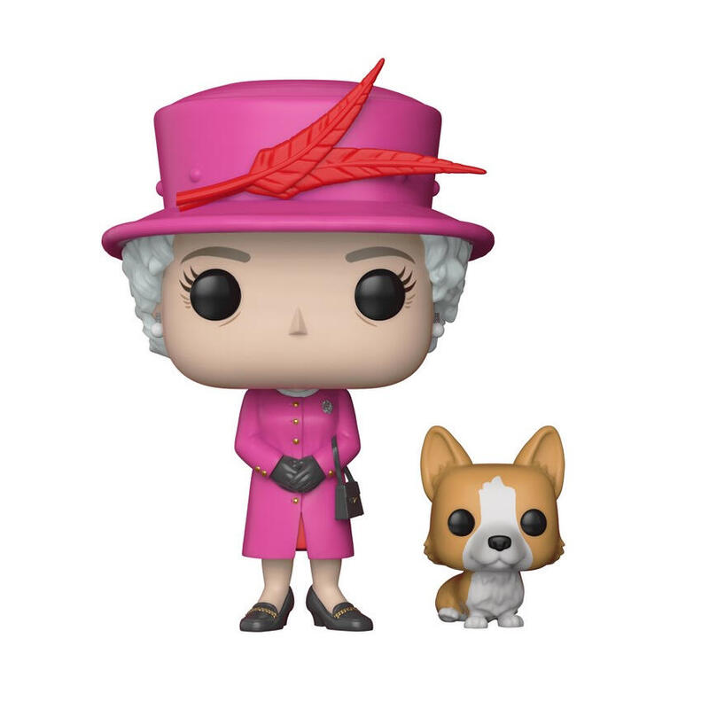 Funko pop personaje historico reina elizabeth ii con perro