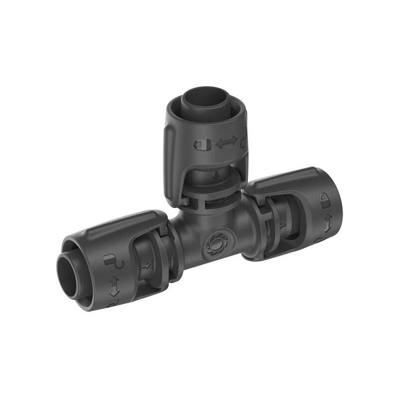 Gardena micro-drip-system pieza en t de 13 mm (1/2″), conexión (gris oscuro, 2 piezas 13201-20