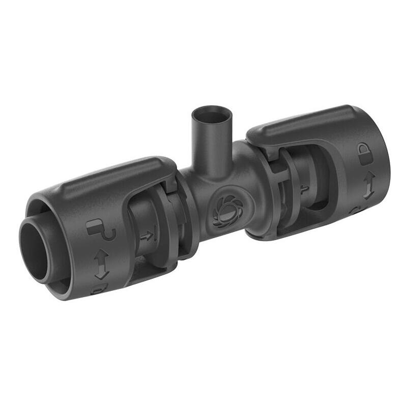 Gardena micro-drip-system pieza en t para boquillas de pulverización, 13 mm (1/2″), conexión (gris oscuro, 5 piezas