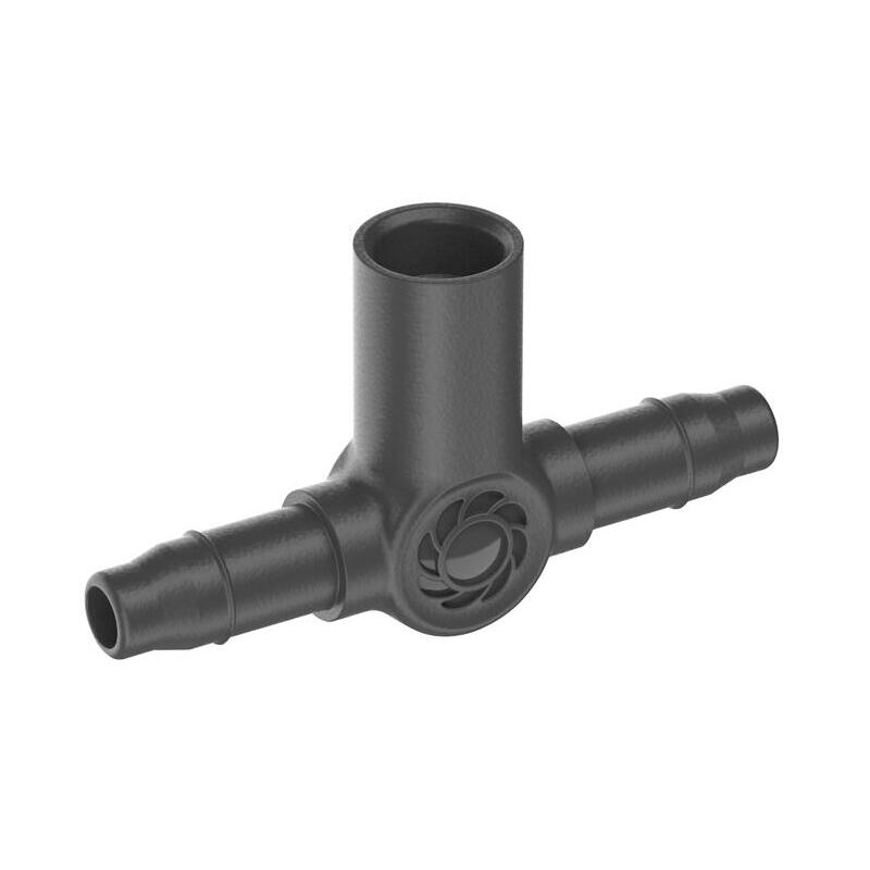 Gardena micro-drip-system pieza en t para boquillas de pulverización/goteadores finales, 4,6 mm (3/16″), conexión (gris oscuro,