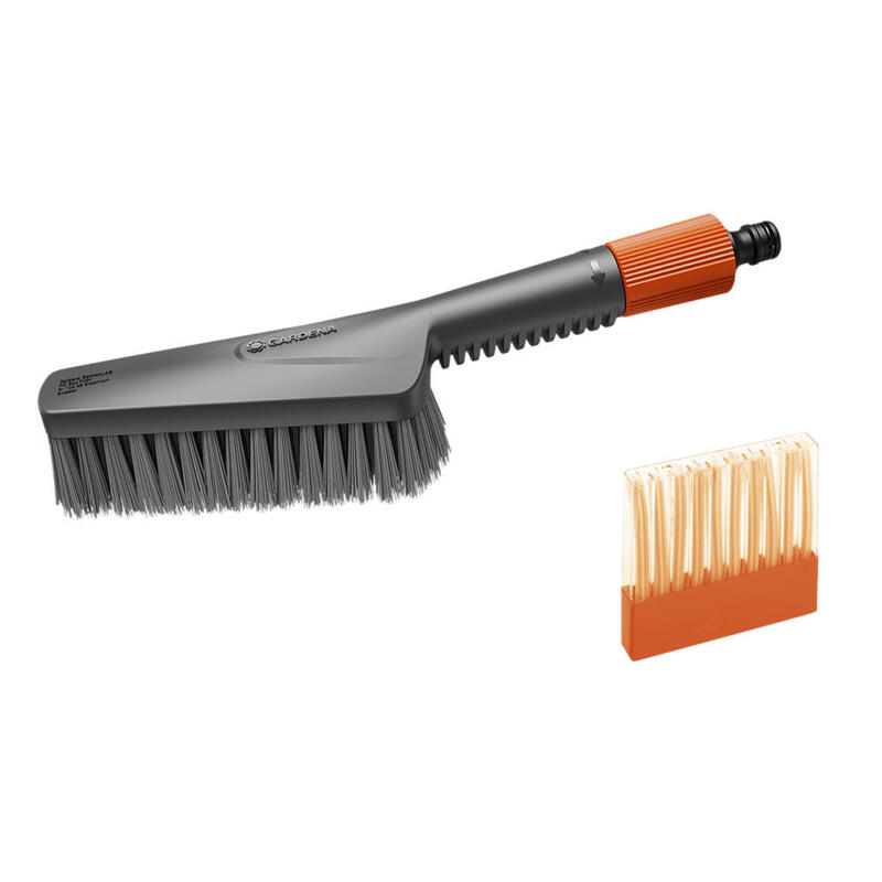 Gardena set de lavado cleansystem con cepillo de mano s suave, cepillo gris, incluye 10 barras de jabÓn 18860-20