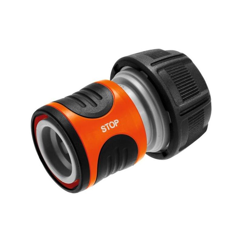 Gardena water stop 19mm (3/4″), suelto, pieza de manguera (gris/naranja