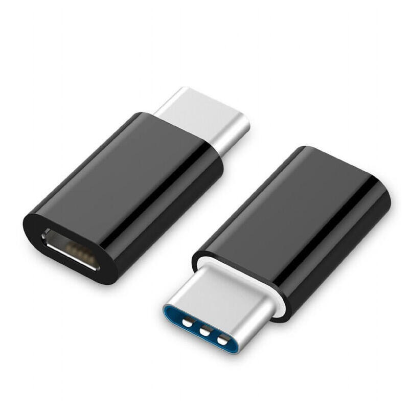 Gembird adaptador  usb-tipo c a micro-usb m/h negro  a-usb2-cmmf-01