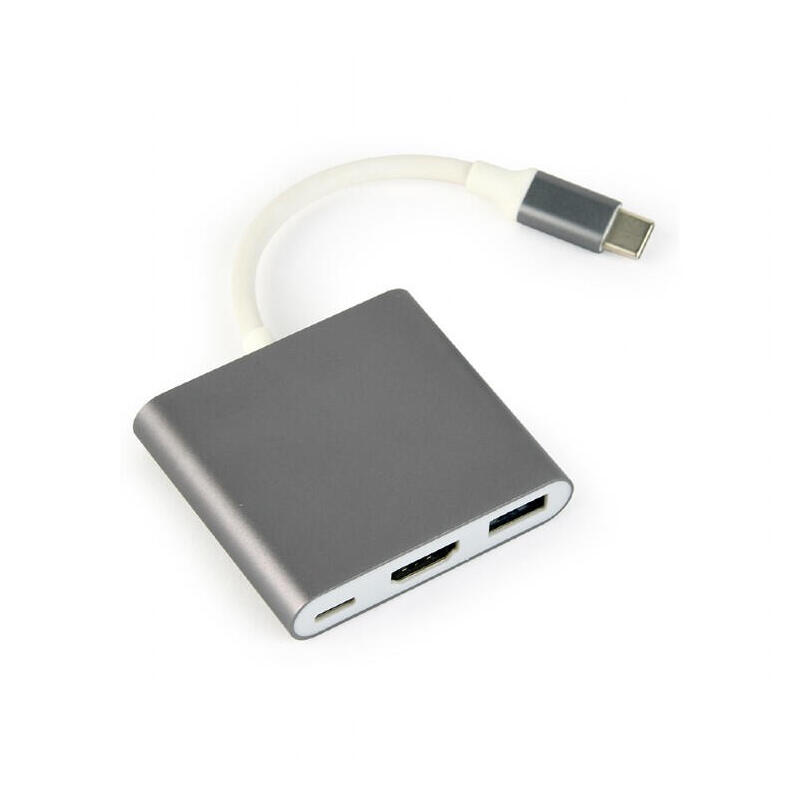 Gembird adaptador usb type-c a multi-adaptador (usb type c, usb 3.0, hdmi)