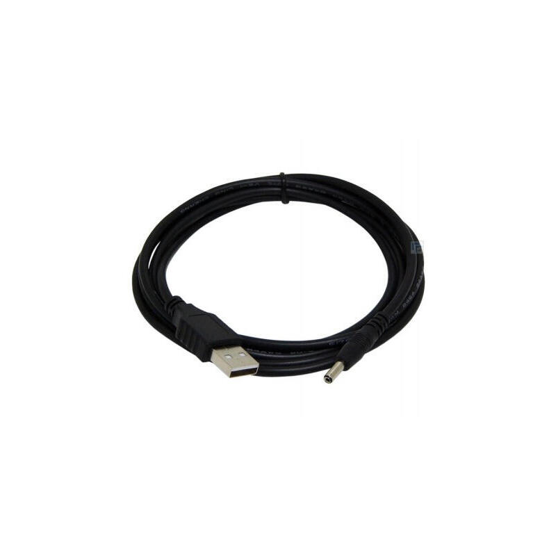 Gembird cable usb 2.0 a  power plug dc 3.5mm  1.80m negro