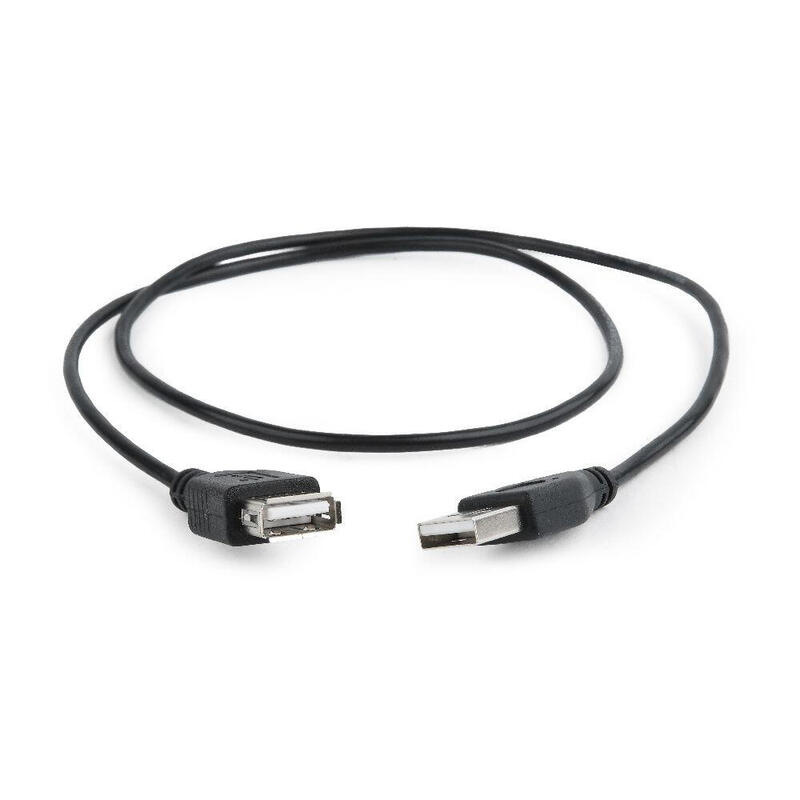 Gembird cable usb 2.0 (alargo) 75cm negro