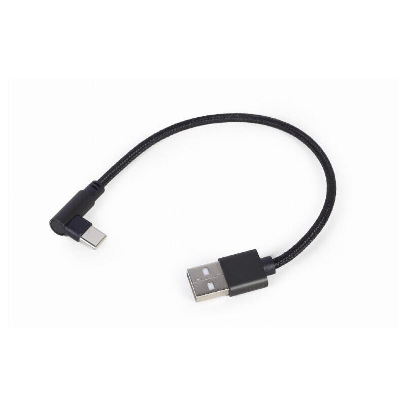Gembird cable usb 2.0 am- usb type-c (m) 0.2m negro cc-usb2-amcml-0.2m