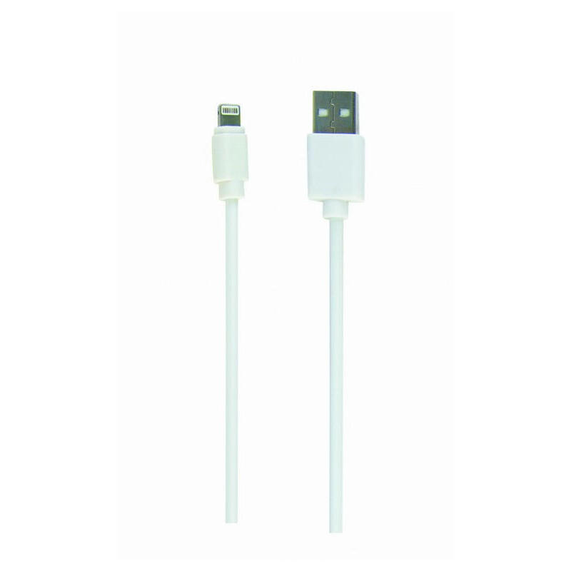 Gembird cable usb – ligthning 8-pin sync and charging , blanco, 1m