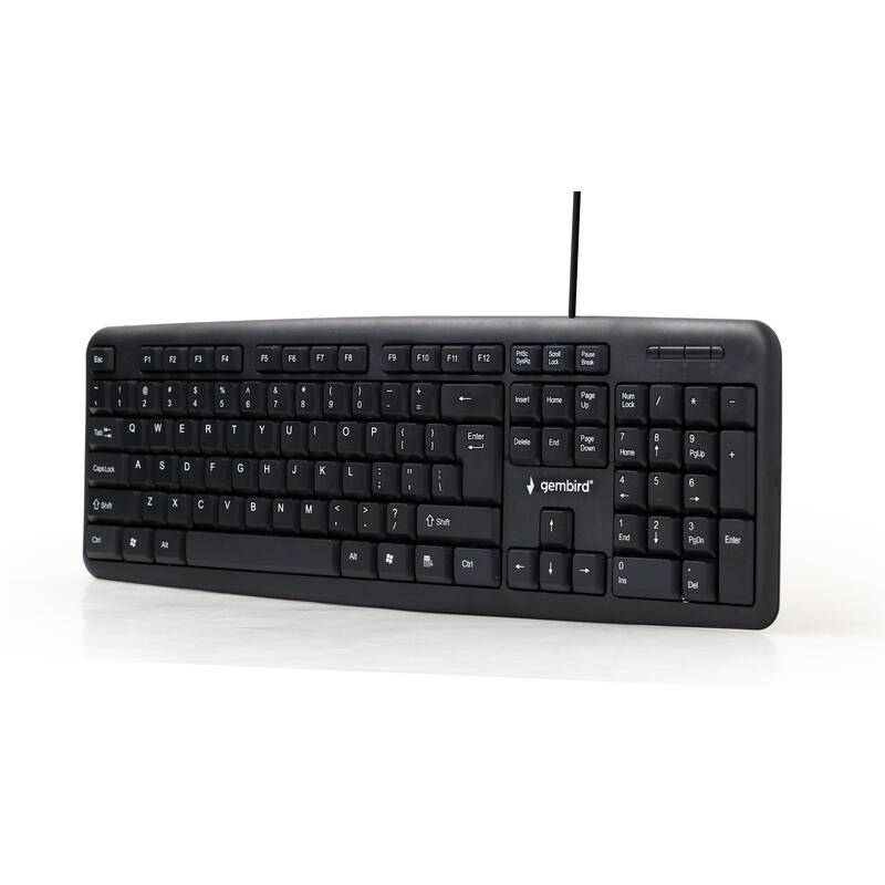 Gembird espaÑol teclado usb negro kb-u-103-es