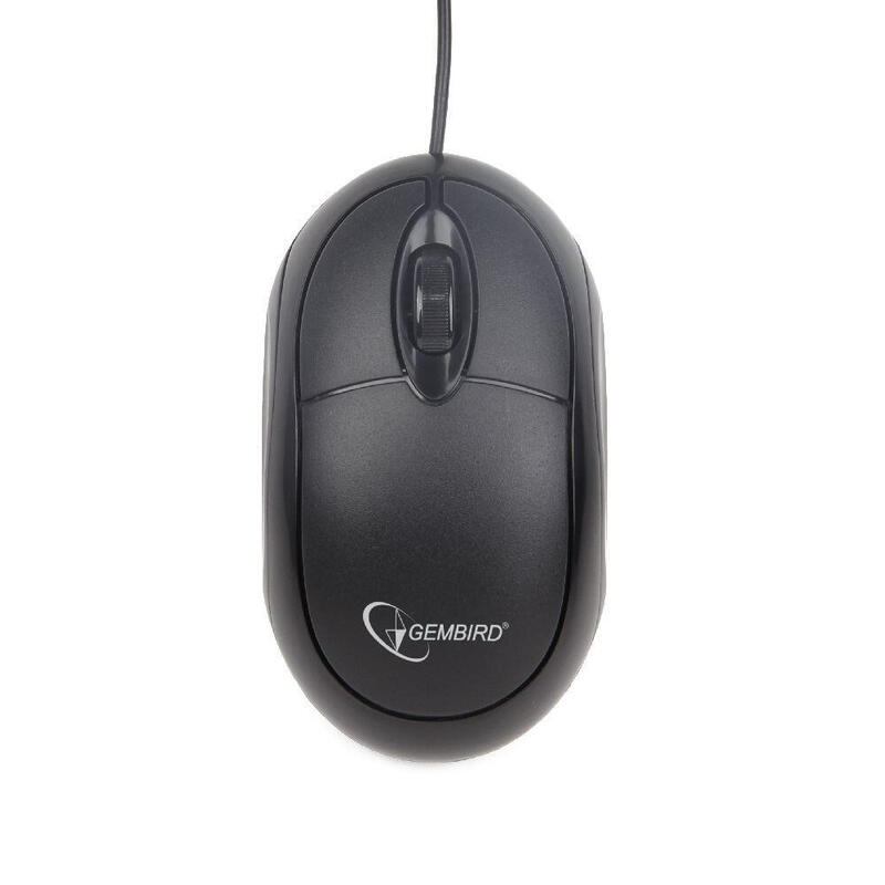 Gembird raton usb optico 1000dpi ambidiextro negro