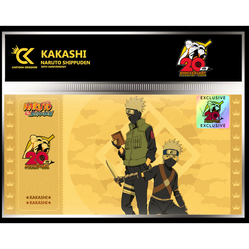 Golden ticket kakashi 10 sobres naruto shippuden 4 20th exclusive edition