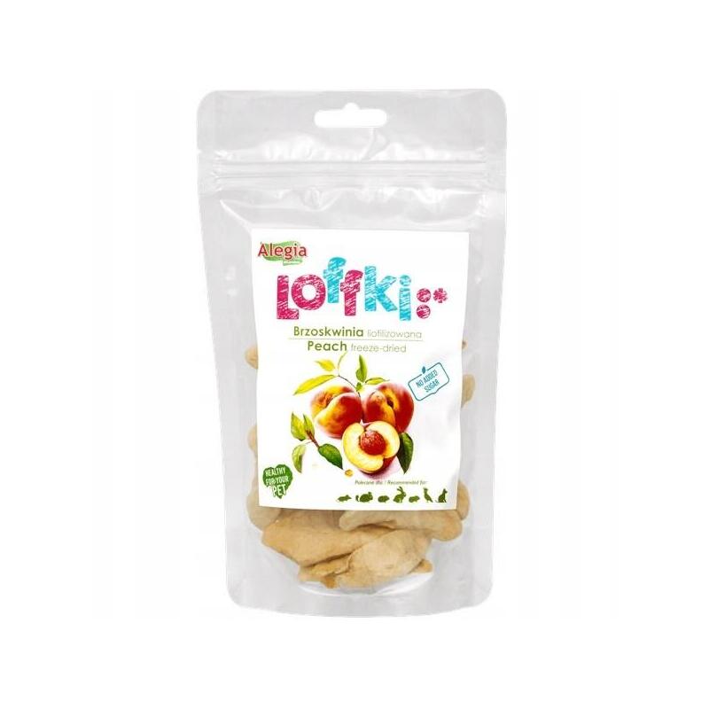 Golosina para roedores y conejos alegia loffki freeze-dried peach  15g