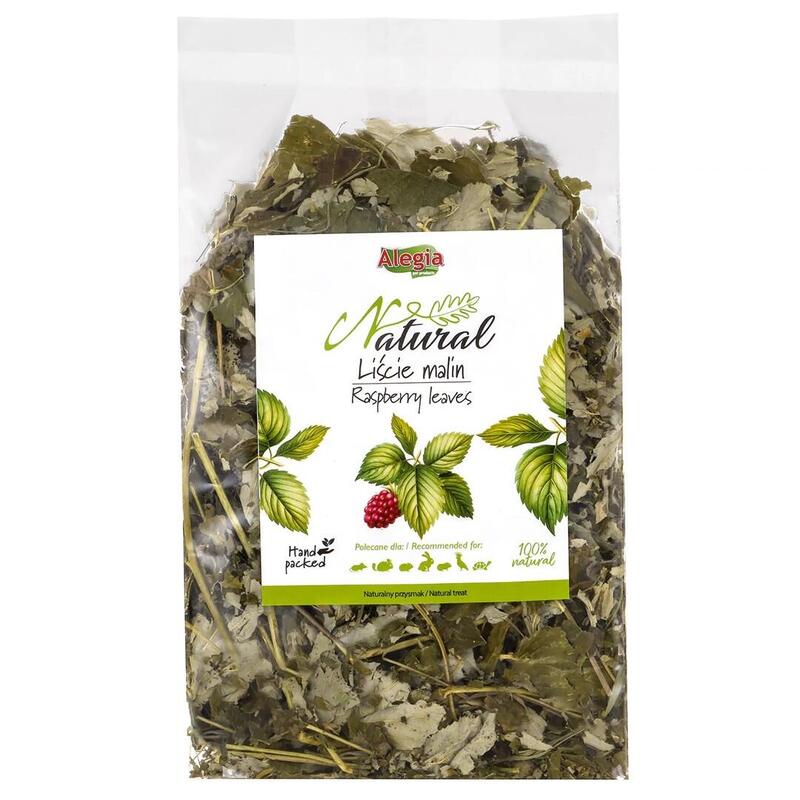 Golosina para roedores y conejos alegia raspberry leaves  90g