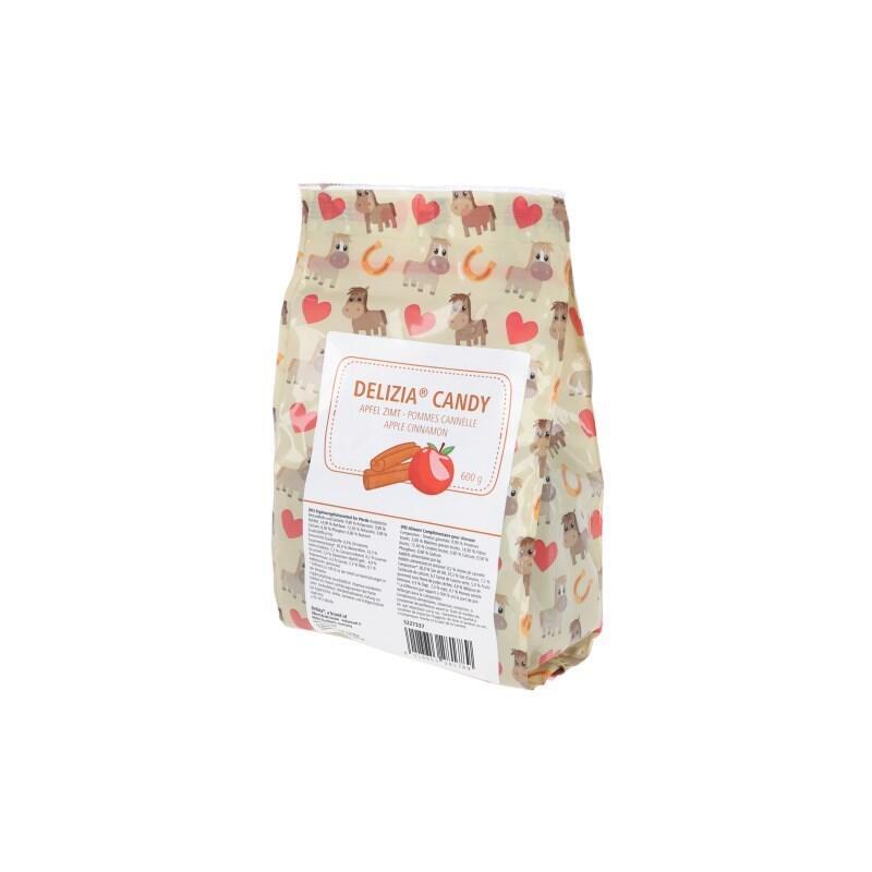 Golosinas para caballos kerbl delizia candy apple con canela   600 g