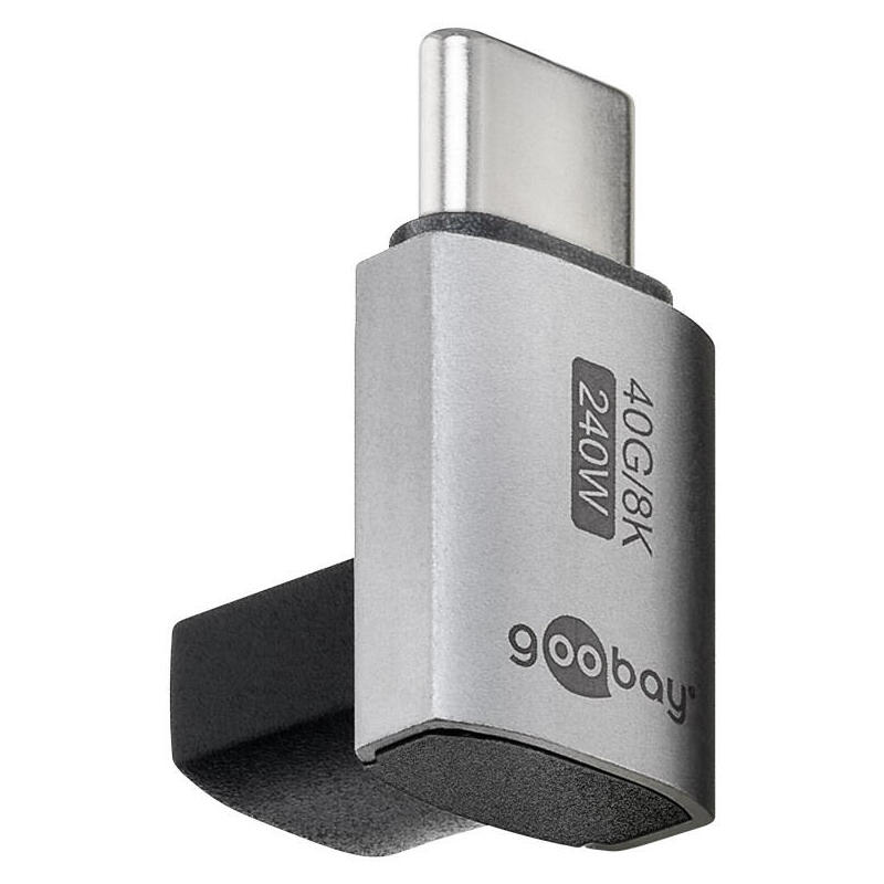 Goobay 74444 usb-c adapter vertical 90° short, usb4