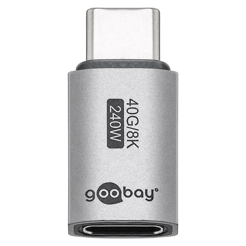 Goobay 74447 usb-c™ adapter straight, usb4™