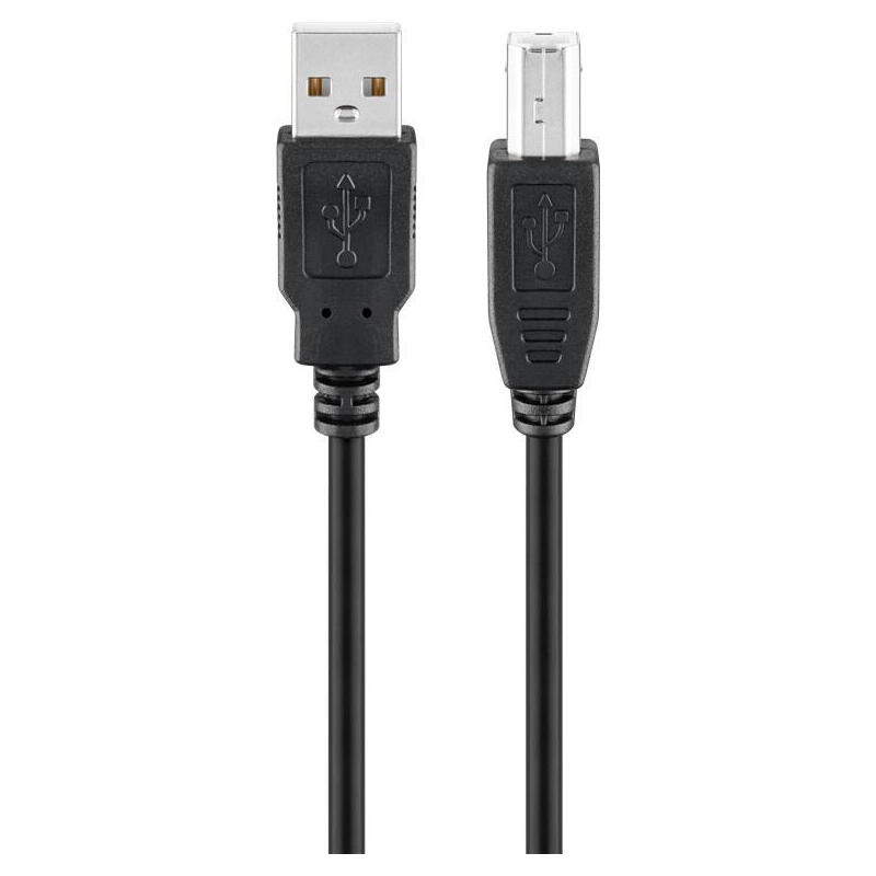 Goobay hispeed 3m cable usb a usb b negro