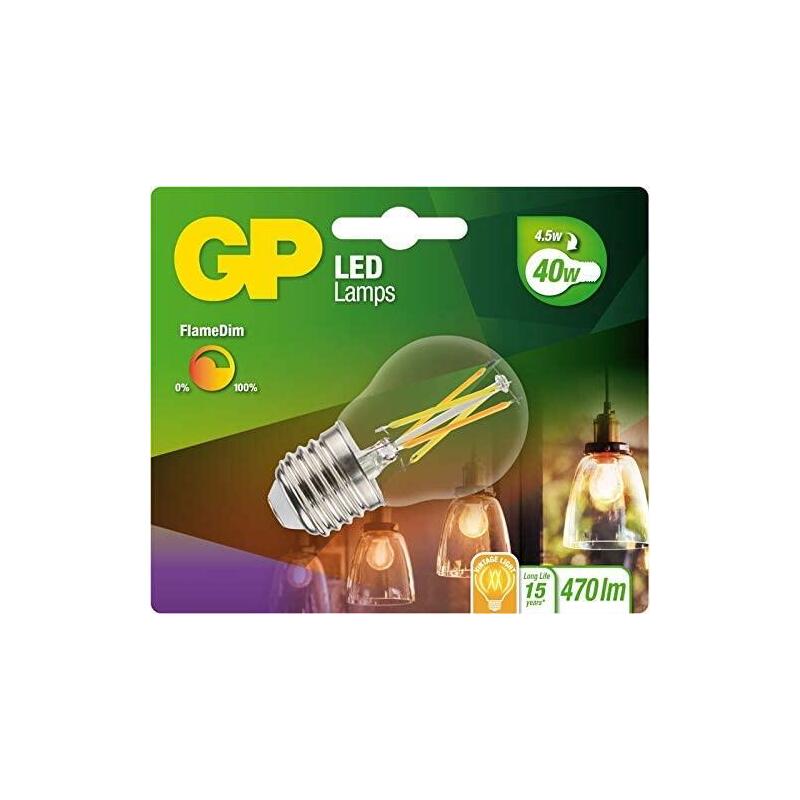 Gp bombilla led flamedim e27 4w (40w) 470 lm  gp 085461