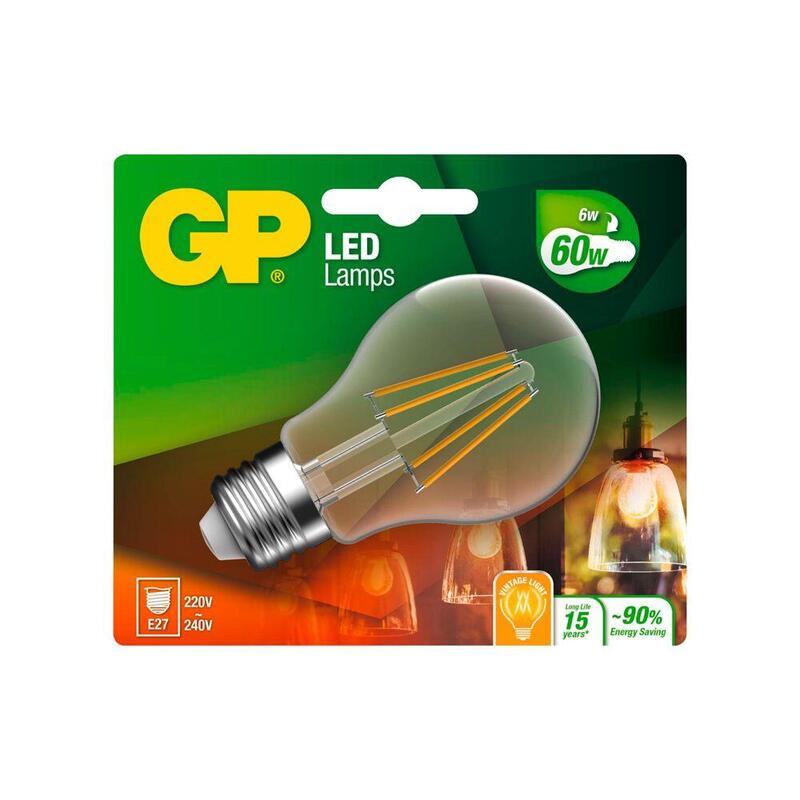 Gp lighting filament classic e27 6w (60w) 806 lm        gp 078234
