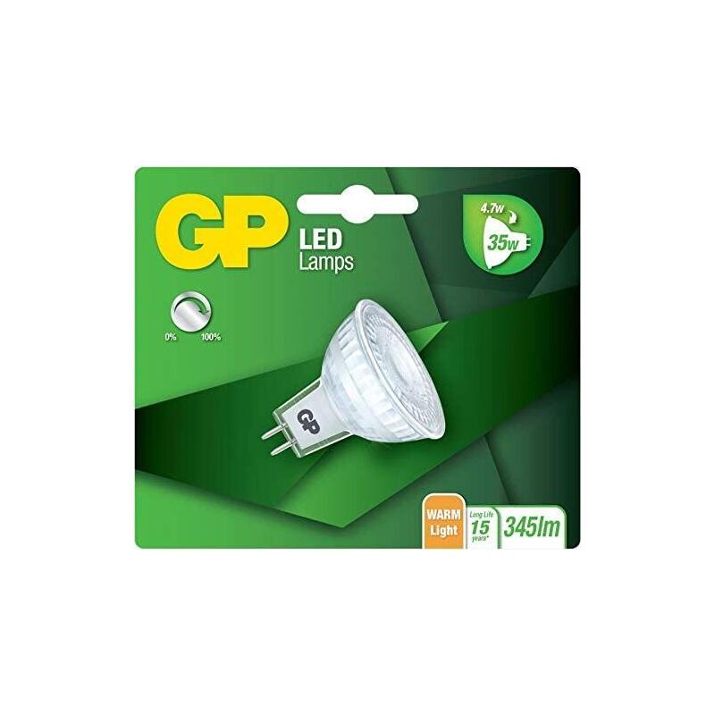 Gp lighting led gu5.5 mr16 refl. 4,7w (35w) 345 lm dim gp 084983