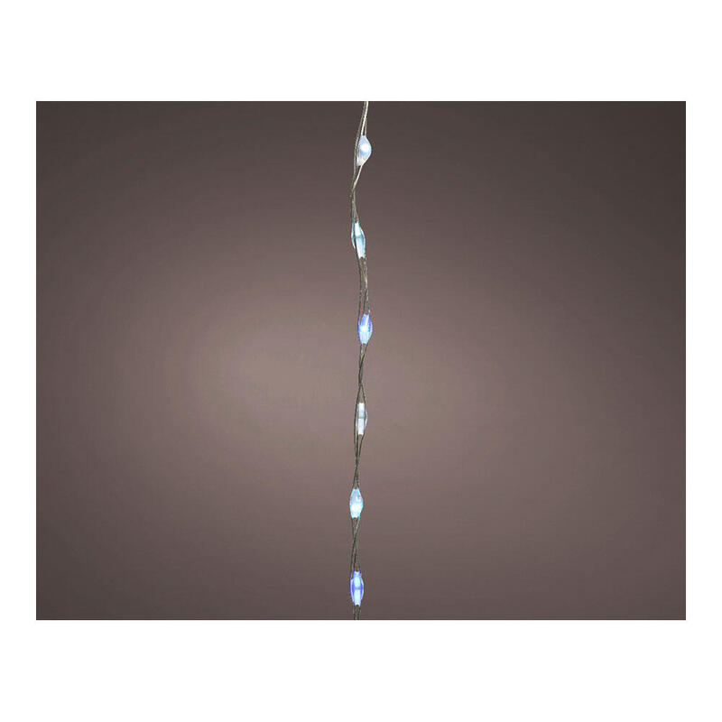 Guirnalda micro led extra dense colores pastel parpadeante 14m 567l cable plata