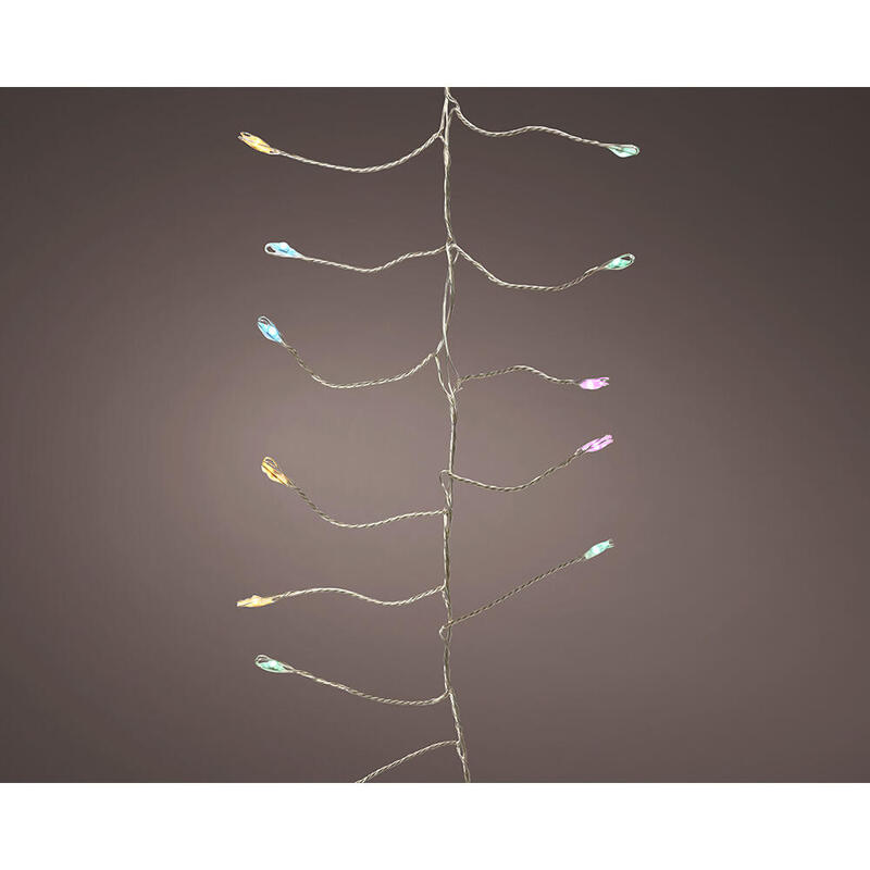 Guirnalda microleds parpadeante, 480 leds, multicolor pastel. lumineo