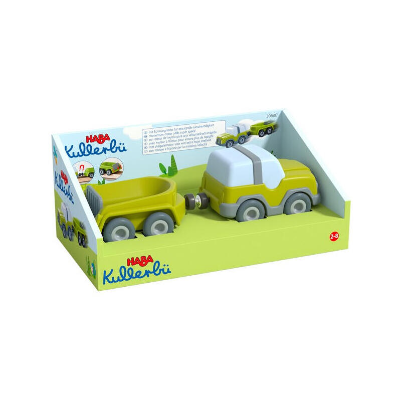 Haba kullerbÜ – vehÍculo todoterreno con remolque, vehÍculo de juguete antracita/blanco 1306687001