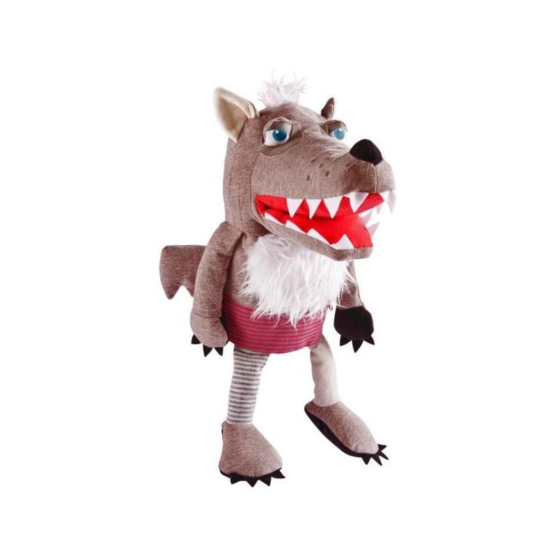 Haba marioneta de mano lobo grisbert, figura 37 cm 1306772001